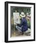 At the Easel-Frank W. Carter-Framed Giclee Print