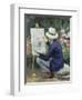 At the Easel-Frank W. Carter-Framed Giclee Print