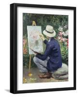 At the Easel-Frank W. Carter-Framed Giclee Print