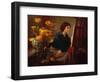 At the Easel-James N. Lee-Framed Giclee Print