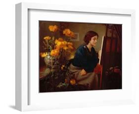 At the Easel-James N. Lee-Framed Giclee Print