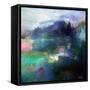 At The Edge of a Lake-Marianne Quinzin-Framed Stretched Canvas