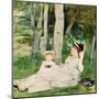 At the Edge of the Forest (Edma and Jeanne). Dated: c. 1872. Dimensions: sheet: 19.53 × 22.38 cm...-Berthe Morisot-Mounted Poster