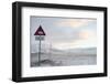 At the Edge of the Settlement Signs Warn Visitors and Tourists of the Danger of Polar Bears-Louise Murray-Framed Photographic Print