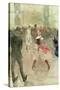 At the Elysee, Montmartre, 1888-Henri de Toulouse-Lautrec-Stretched Canvas