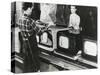 At the End of the Assembly Line, Inspected Televisions are Packaged in an American Factory-null-Stretched Canvas