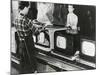 At the End of the Assembly Line, Inspected Televisions are Packaged in an American Factory-null-Mounted Photo