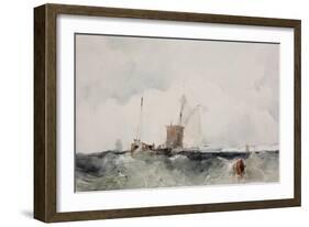 At the English Coast-Richard Parkes Bonington-Framed Giclee Print