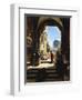 At the Entrance to the Temple Mount, Jerusalem-Gustav Bauernfeind-Framed Premium Giclee Print