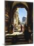 At the Entrance to the Temple Mount, Jerusalem-Gustav Bauernfeind-Mounted Premium Giclee Print