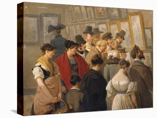 At the Exhibition, 1842-Wolfgang-Adam Töpffer-Stretched Canvas