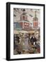 At the Fair-B. M. Kustodiev-Framed Giclee Print