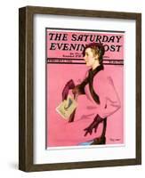 "At the Fashion Show," Saturday Evening Post Cover, February 3, 1934-Penrhyn Stanlaws-Framed Giclee Print