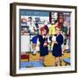 At the Fish and Chips Shop-null-Framed Giclee Print