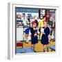 At the Fish and Chips Shop-null-Framed Giclee Print