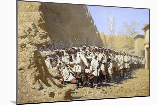 At the Fortress Walls. Let Them In!, 1871-Vasili Vasilyevich Vereshchagin-Mounted Giclee Print