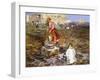 At the Fountain-Beppe Ciardi-Framed Giclee Print