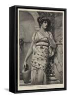 At the Fountain-John William Godward-Framed Stretched Canvas