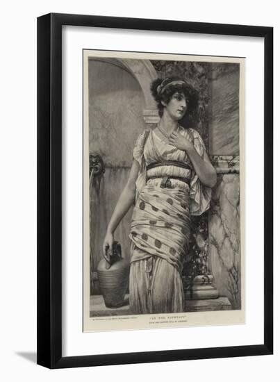 At the Fountain-John William Godward-Framed Giclee Print