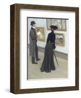 At The Gallery-Paul Fischer-Framed Giclee Print