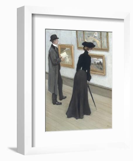 At The Gallery-Paul Fischer-Framed Giclee Print