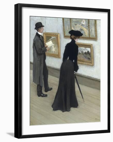 At the Gallery-Paul Fischer-Framed Premium Giclee Print