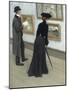 At the Gallery-Paul Fischer-Mounted Giclee Print