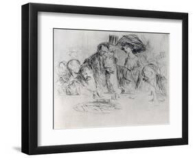 At the Gambling Table, 1925-Jean Louis Forain-Framed Premium Giclee Print
