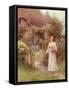 At the Garden Gate-William Affleck-Framed Stretched Canvas