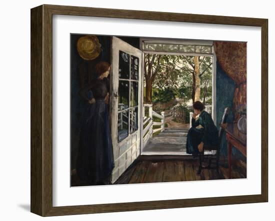 At the Garden Room Door-Erik Theodor Werenskiold-Framed Giclee Print