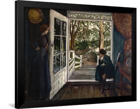 At the Garden Room Door-Erik Theodor Werenskiold-Framed Giclee Print