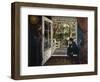 At the Garden Room Door-Erik Theodor Werenskiold-Framed Premium Giclee Print