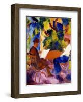 At the Garden Table, 1914-Auguste Macke-Framed Giclee Print