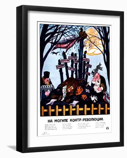 At the Grave of Counter-Revolution, 1920-Viktor Nikolaevich Deni-Framed Giclee Print