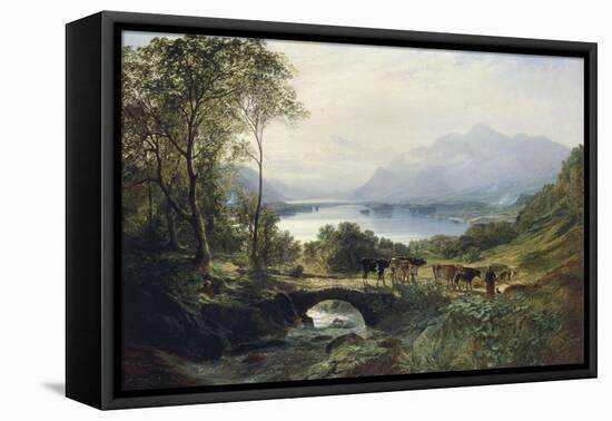 At the Head of the Loch, 1863-Samuel Bough-Framed Stretched Canvas