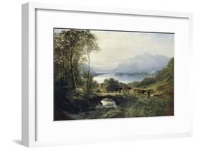 At the Head of the Loch, 1863-Samuel Bough-Framed Giclee Print