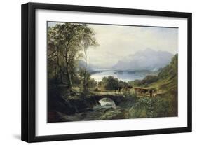 At the Head of the Loch, 1863-Samuel Bough-Framed Giclee Print