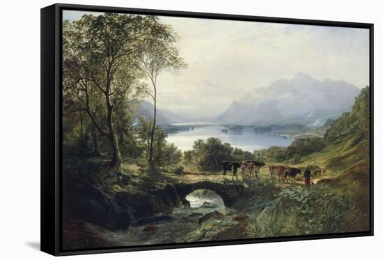 At the Head of the Loch, 1863-Samuel Bough-Framed Stretched Canvas