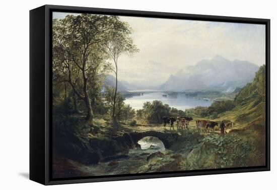 At the Head of the Loch, 1863-Samuel Bough-Framed Stretched Canvas