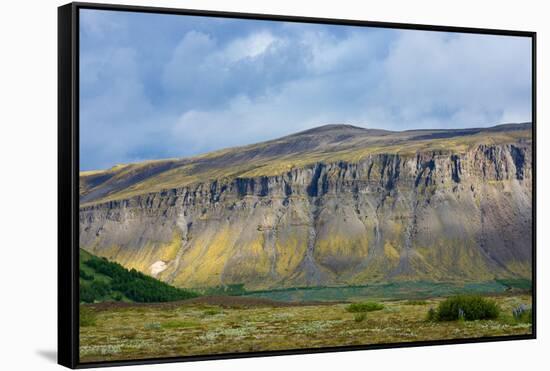 At the Hjalparfoss-Catharina Lux-Framed Stretched Canvas