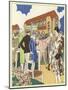 At the Horse Show and Races of Le Touquet-René Vincent-Mounted Premium Giclee Print