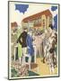 At the Horse Show and Races of Le Touquet-René Vincent-Mounted Premium Giclee Print