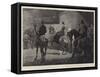 At the Horse-Show, Waiting their Turn to Enter the Ring-John Charlton-Framed Stretched Canvas