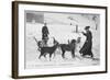 At the Hospice du Grand Saint- Bernard Dogs are Trained to Rescue Unfortunate Travellers-null-Framed Art Print
