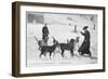 At the Hospice du Grand Saint- Bernard Dogs are Trained to Rescue Unfortunate Travellers-null-Framed Art Print