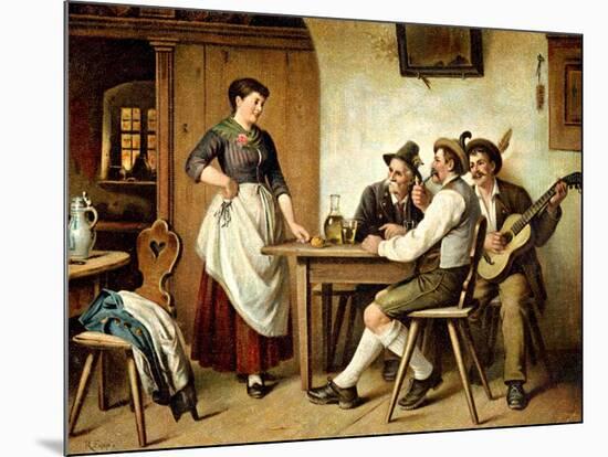 At the Inn-Rudolf Epp-Mounted Giclee Print