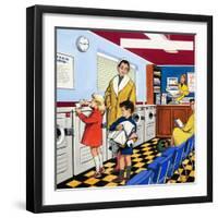 At the Laundrette-null-Framed Giclee Print