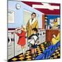 At the Laundrette-null-Mounted Giclee Print