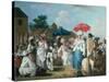 At the Linen Market in Santo Domingo-Augustin Brunias-Stretched Canvas