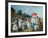 At the Linen Market in Santo Domingo-Augustin Brunias-Framed Giclee Print